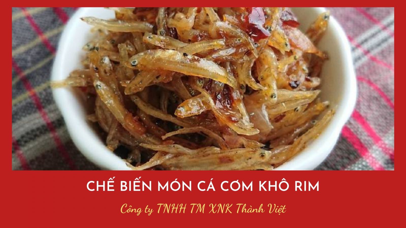 cá cơm khô rim