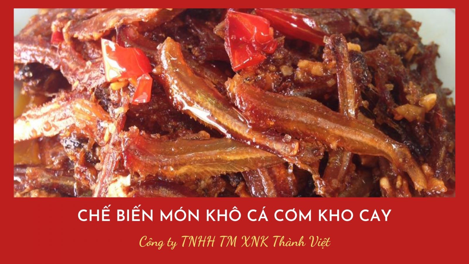 Món khô cá cơm kho cay