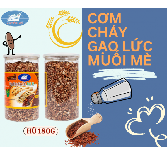 Cơm Cháy Gạo Lứt Muối Mè 160 G
