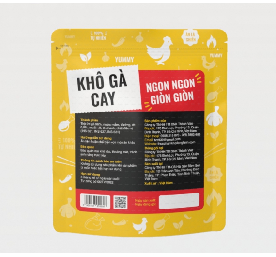 KHÔ GÀ CAY 150G