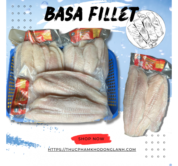 Cá Basa FILLET size 300-400 UP