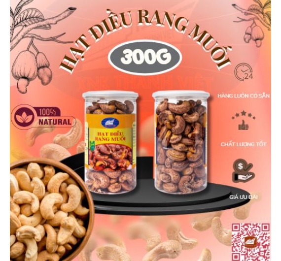 Hạt Điều Rang Muối 300 G