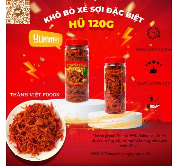 KHÔ BÒ SỢI 120G