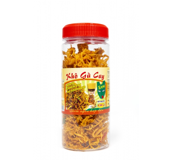 KHÔ GÀ CAY 130G ( Hủ )