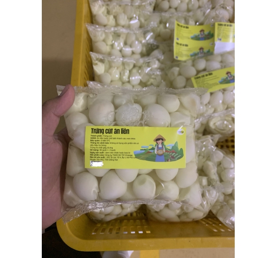 TRỨNG CÚT ĂN LIỀN 100 TRỨNG/ TÚI